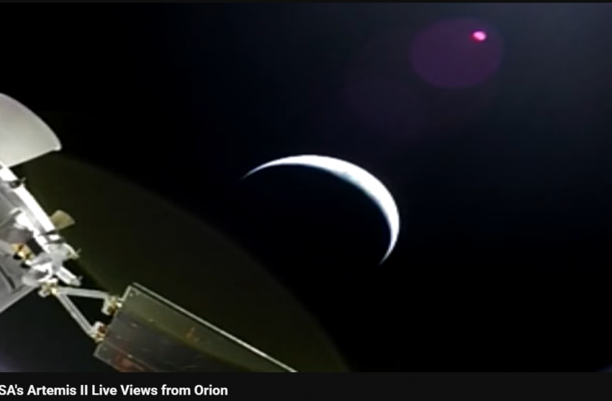 Élő közvetítés az Artemis II Orion űrhajójáról