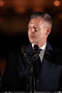 Magyar Péter, a Tisza Párt elnöke